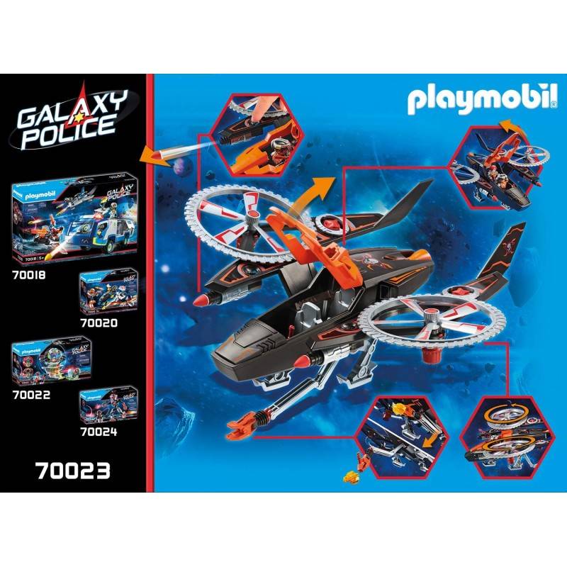Playmobil 70023 Galaxy Police Space Pirates Helicopter